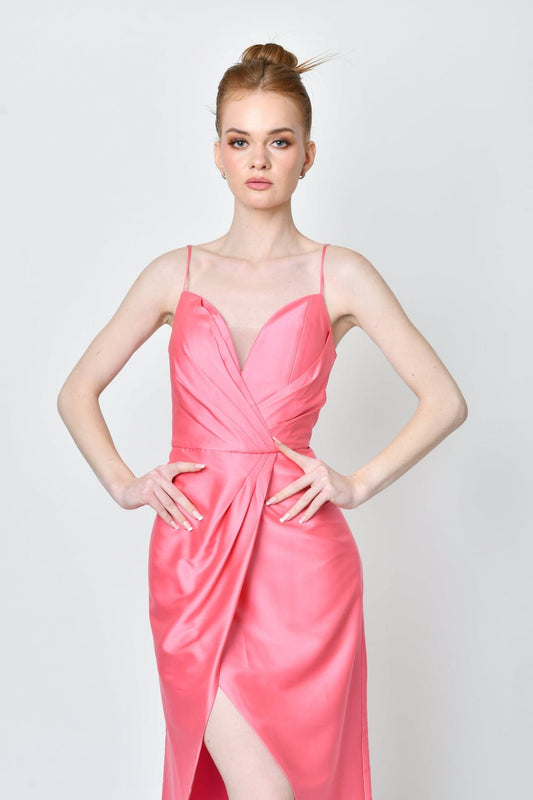 Vestido Satinado Coral Midi-02Dress