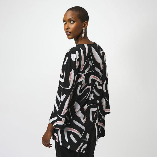 Blusa Abstract Zipper – Joseph Ribkoff 253224
