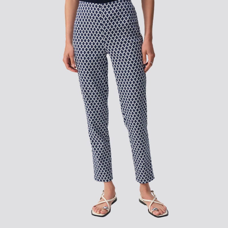 Pantalón Slim Fit Estampado Geométrico-Joseph Ribkoff 251099
