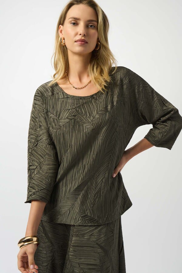 Blusa con textura geométrica – Joseph Ribkoff 253002