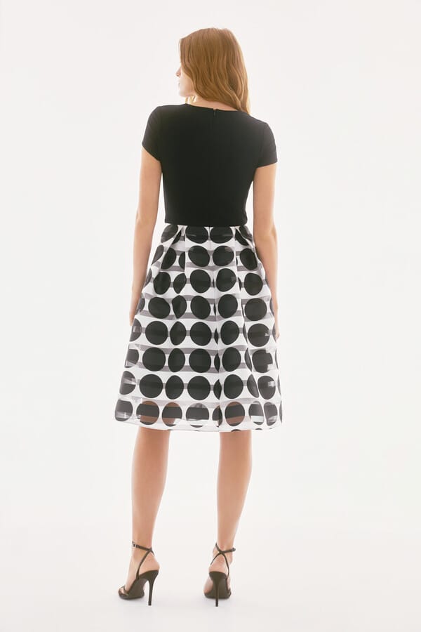 Vestido Midi Lunares Chic Joseph Ribkoff - 251754