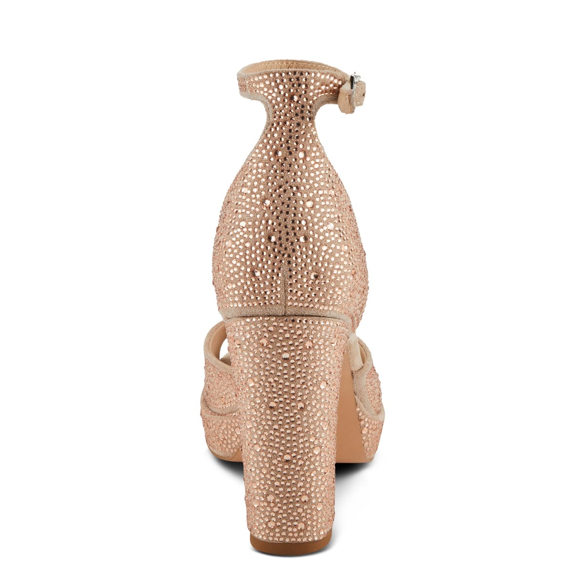 Sandalia de Tacón Alto con Plataforma y Brillo – AZURA