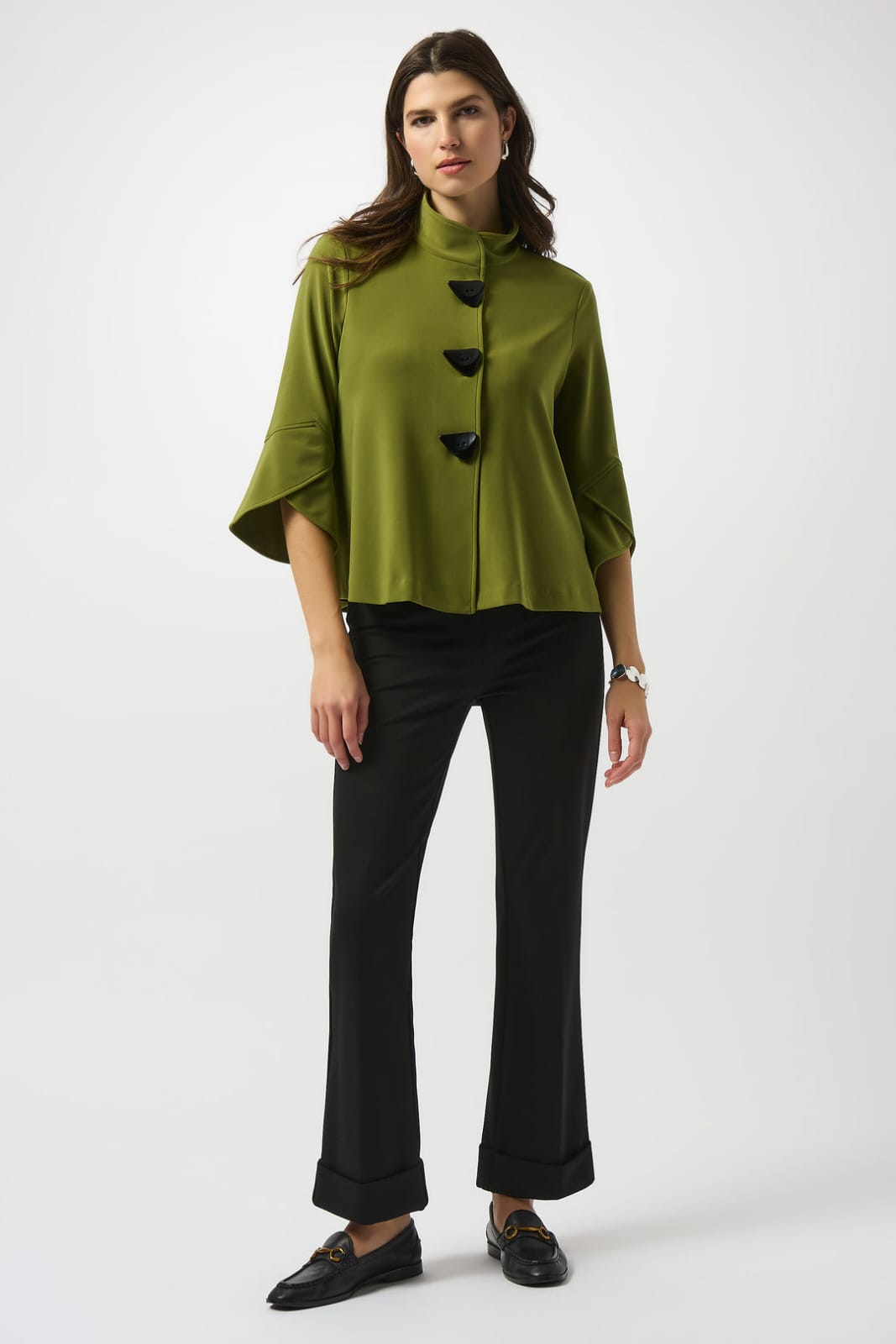 Blusa/Chaqueta Green Button Detail – Joseph Ribkoff 193198F25