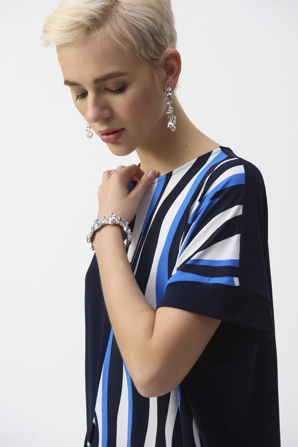 Blusa de Drapeado Asimétrico-Joseph Ribkoff 251285