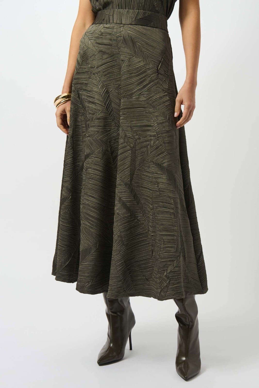 Falda midi con textura en relieve – Joseph Ribkoff 253248