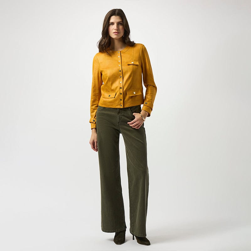 Chaqueta estilo militar en cuero vegano – Joseph Ribkoff 253935