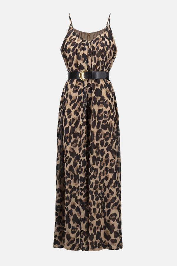 Mono de Animal Print con Pierna Ancha Joseph Ribkoff - 252936