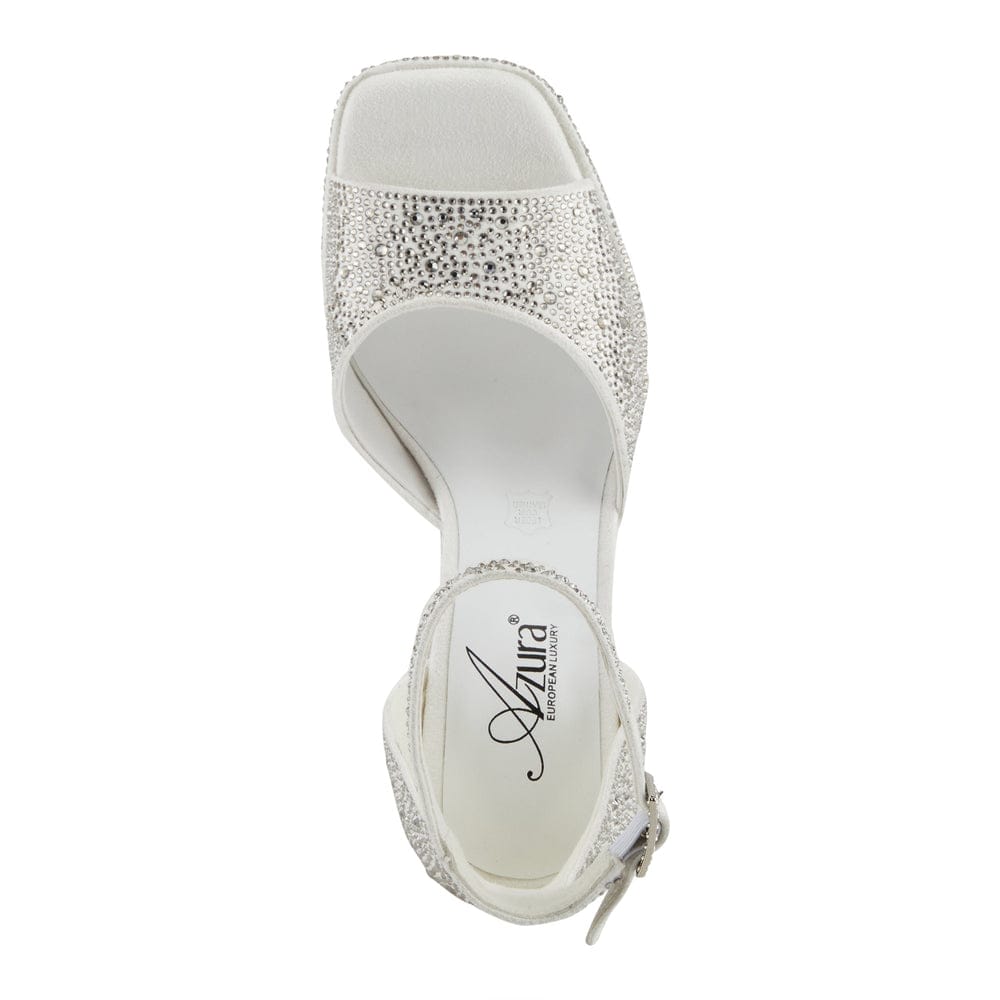 Sandalia de Tacón Alto con Plataforma y Brillo – AZURA