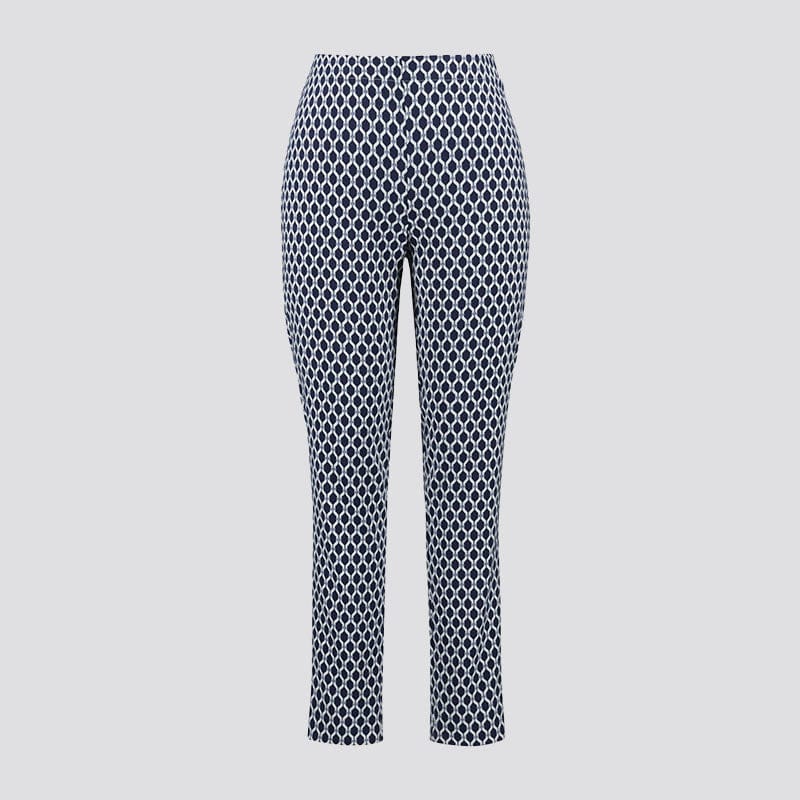 Pantalón Slim Fit Estampado Geométrico-Joseph Ribkoff 251099