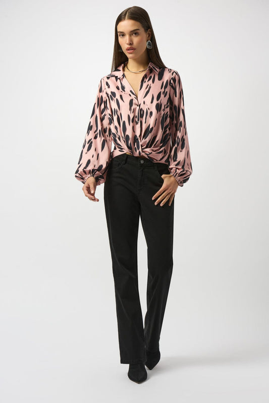 Blusa Rose Animal Print – Joseph Ribkoff 253059