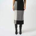 Falda Midi Color Block – Elegancia Moderna