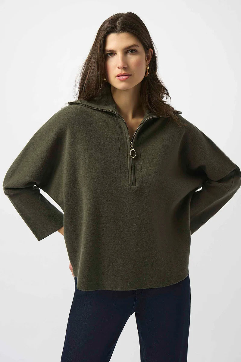 Blusa Tejida Mostaza con Cierre – Sofisticación Casual