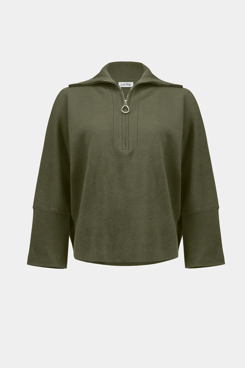 Blusa Tejida Mostaza con Cierre – Sofisticación Casual