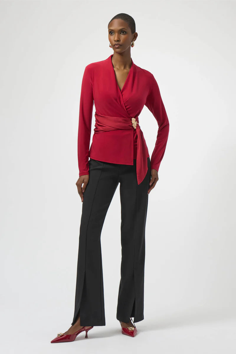 Blusa Cruzada Roja – Joseph Ribkoff 254117