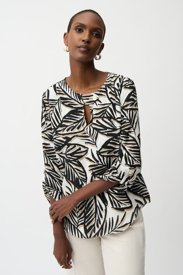 Blusa Estampado Tropical – Joseph Ribkoff 261207