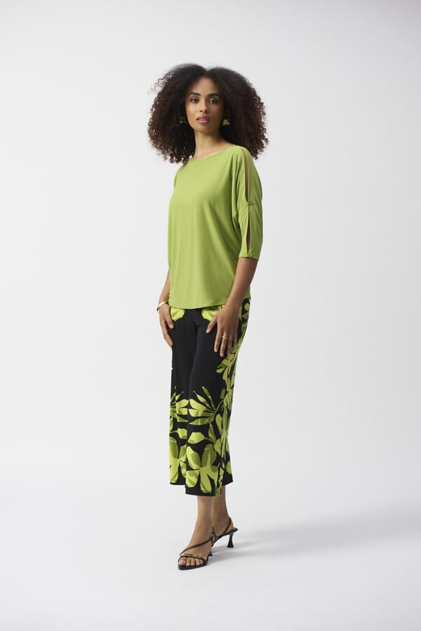 Top Cuello Barco Verde – Joseph Ribkoff 251063