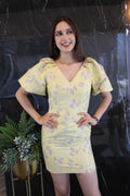 Vestido Floral Amarillo Pastel – Feminidad Sofisticada