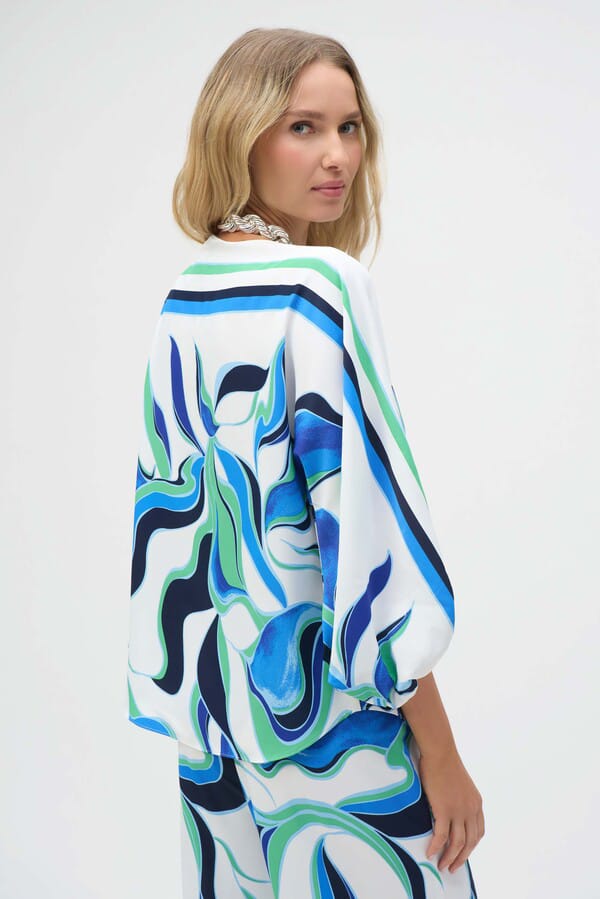 Blusa de Estampado Abstracto-Joseph Ribkoff 252085