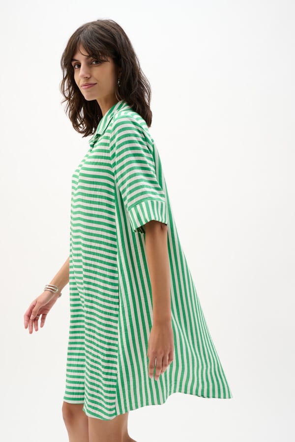 Vestido Camisero Rayado Verde – Joseph Rribkoff 262175