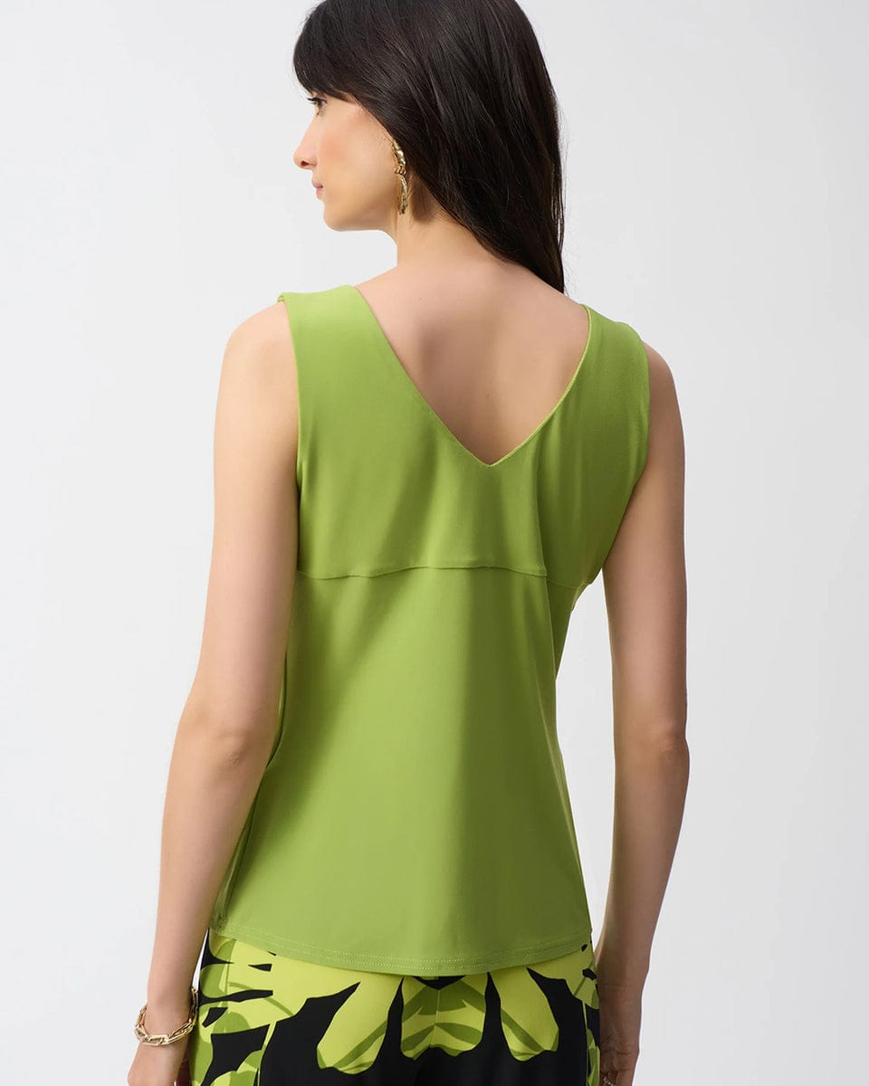 Top Básico V-Neck Verde – Joseph Ribkoff 201546S25