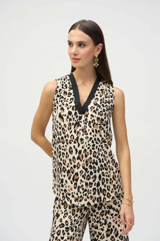 Blusa Sin Mangas Estampado Animal Print - Josep Robkoff 252118
