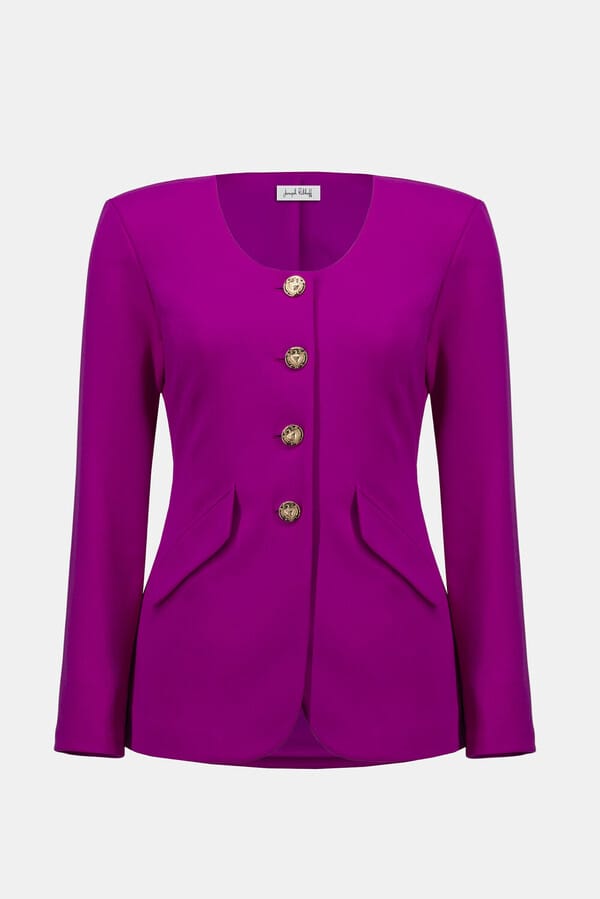 Blazer fucsia con botones dorados - Joseph Ribkoff 253208