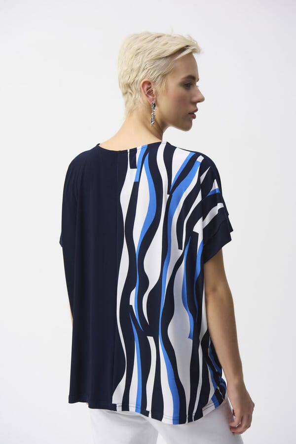 Blusa de Drapeado Asimétrico-Joseph Ribkoff 251285