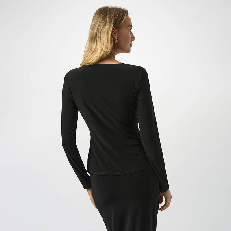 Blusa Black & Gold Elegance – Joseph Ribkoff 241102
