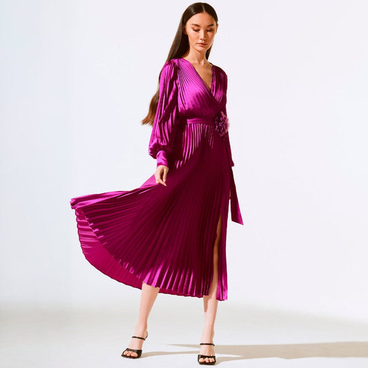 Vestido Largo Plisado Joseph Ribkoff- 243771X