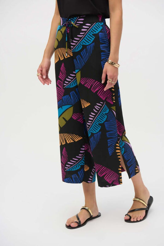 Pantalón Culotte Estampado Tropical –Joseph Ribkoff 252154