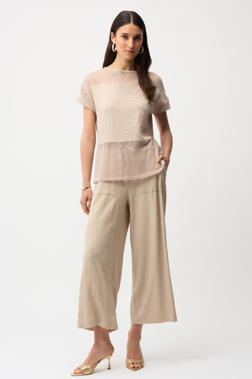 Blusa Texturizada Beige – Joseph Ribkoff 261247