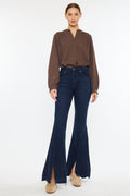 Jean Flare Azul Oscuro – Elegancia Atemporal