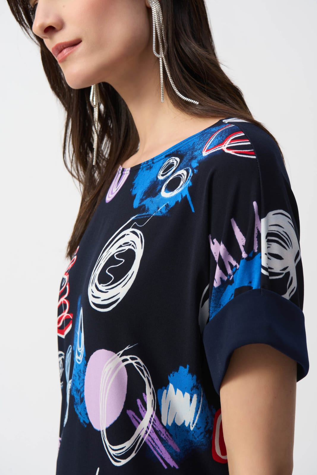 Blusa Abstract Prints - Joseph Ribkoff 251132