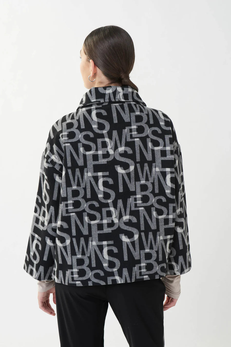 Chaqueta Typo Black & Grey – Joseph Ribkoff 223970