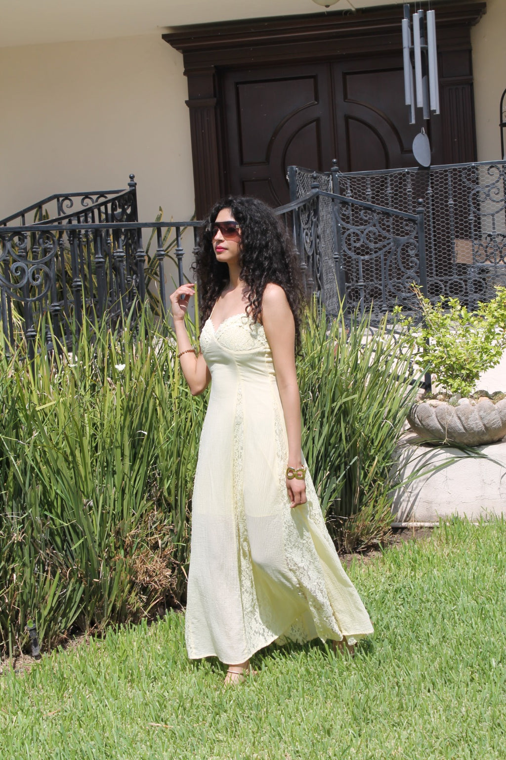 Vestido Maxi con Encaje Romántico - HD0314