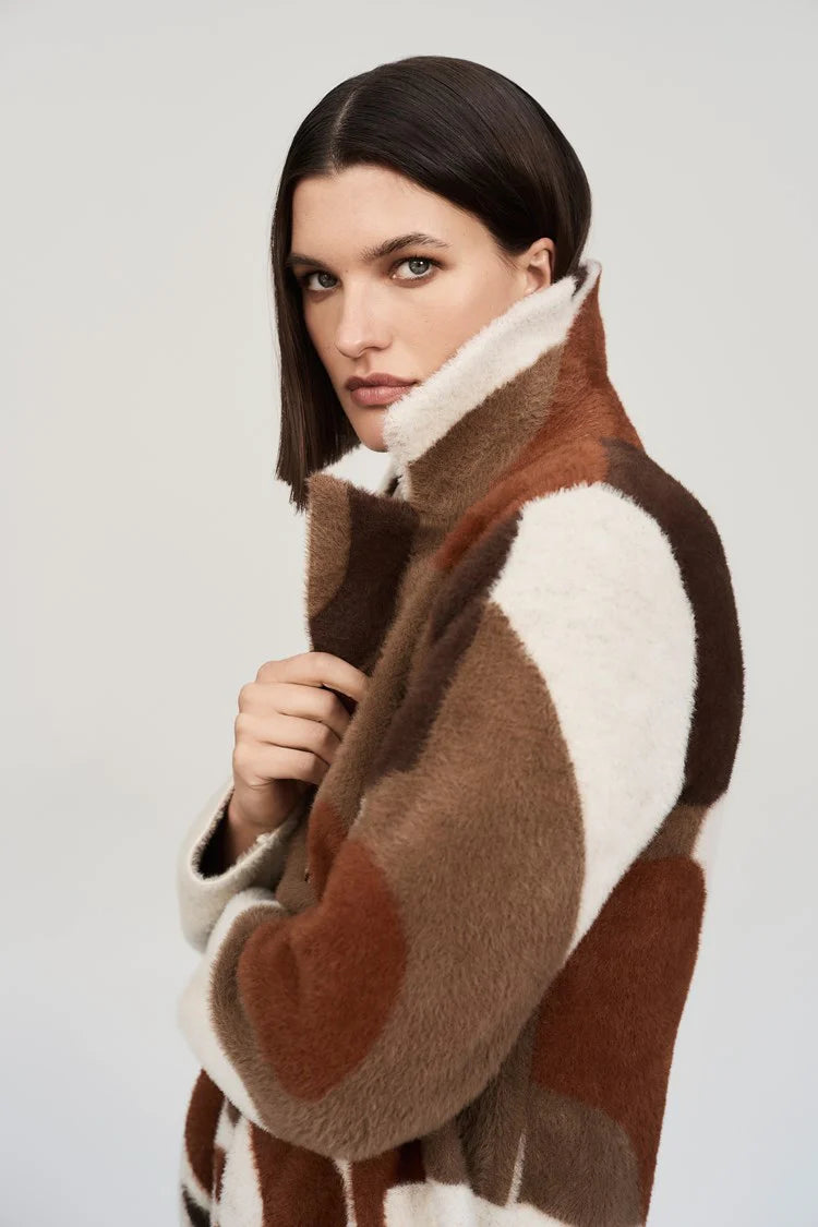 Abrigo Cinnamon Multi – Joseph Ribkoff  243928