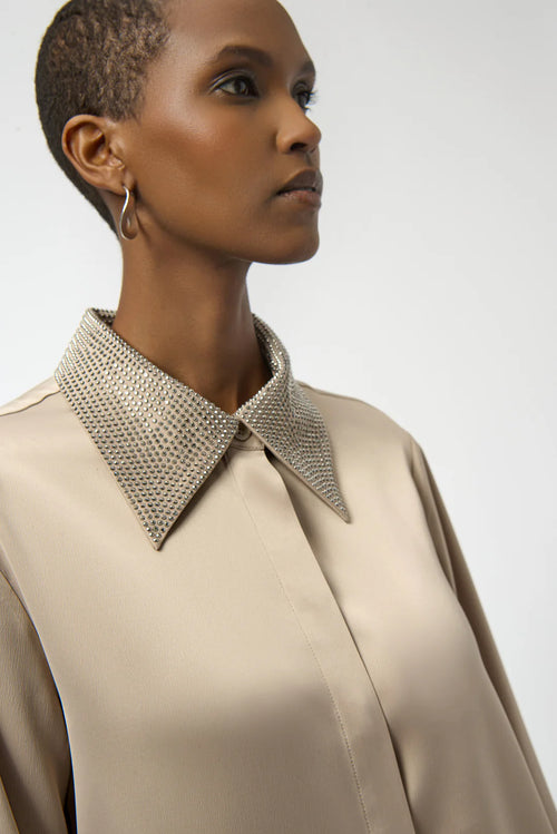 Blusa con Cuello Brillante – Joseph Ribkoff 254926