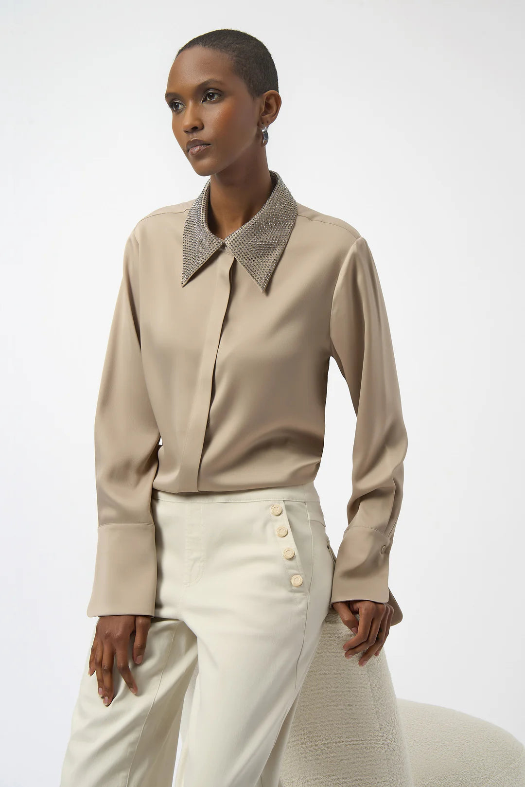 Blusa con Cuello Brillante – Joseph Ribkoff 254926