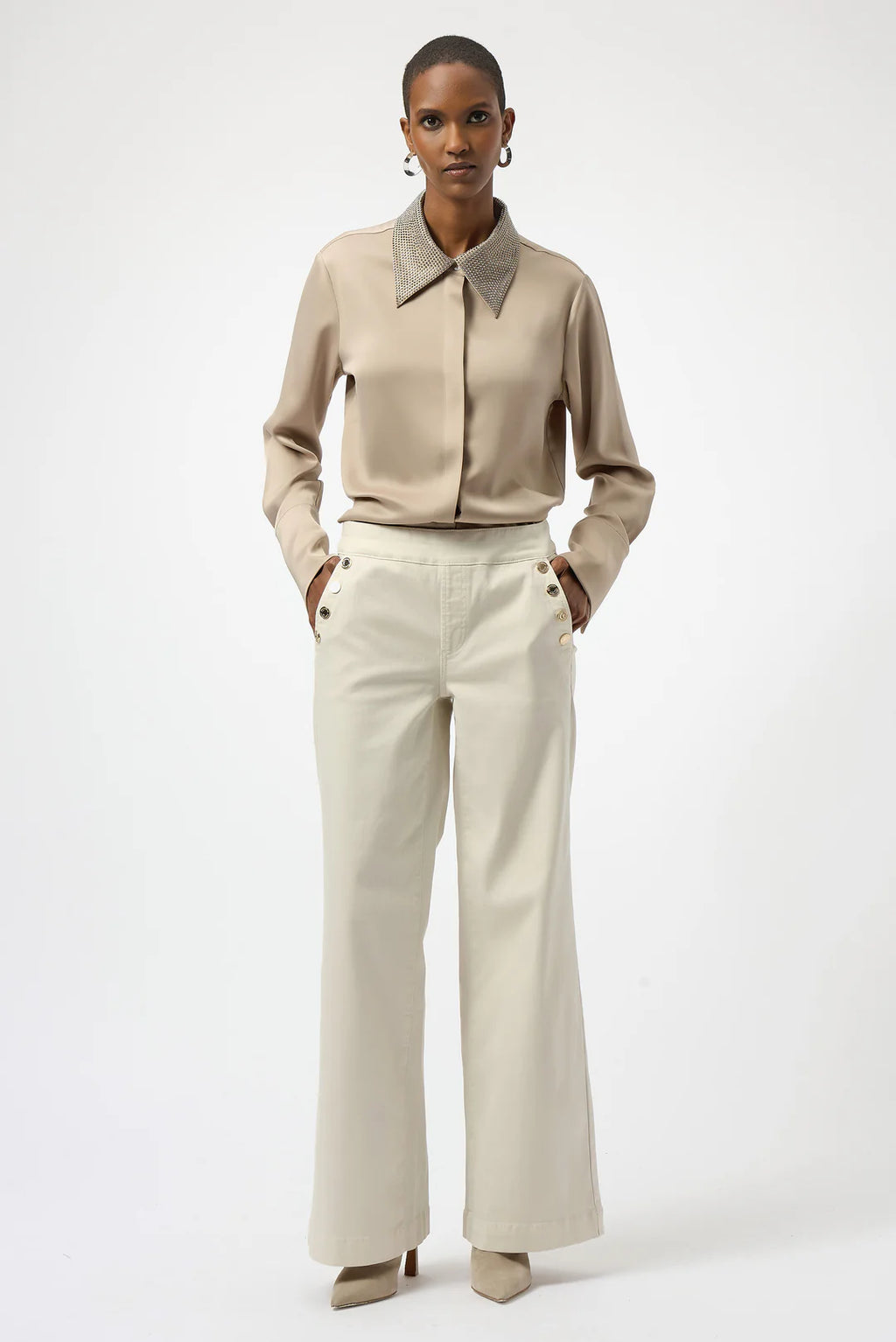 Blusa con Cuello Brillante – Joseph Ribkoff 254926