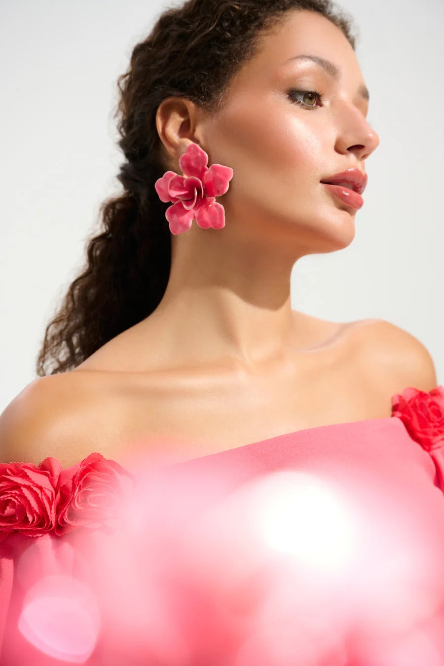 Vestido Off Shoulder Coral – Joseph Ribkoff 261734