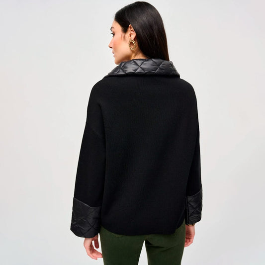 Chaqueta Negra con Detalles Acolchados – Elegancia Moderna 243933