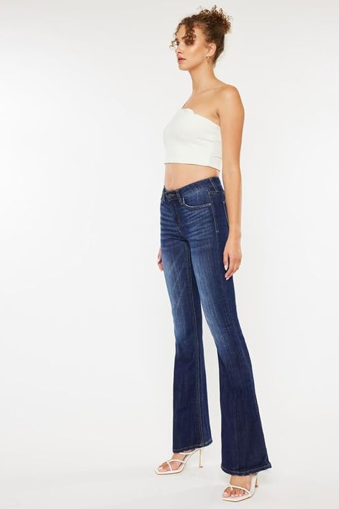 Jean Flare Azul Profundo – Estilo Sofisticado y Atemporal