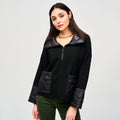 Chaqueta Negra con Detalles Acolchados – Elegancia Moderna 243933