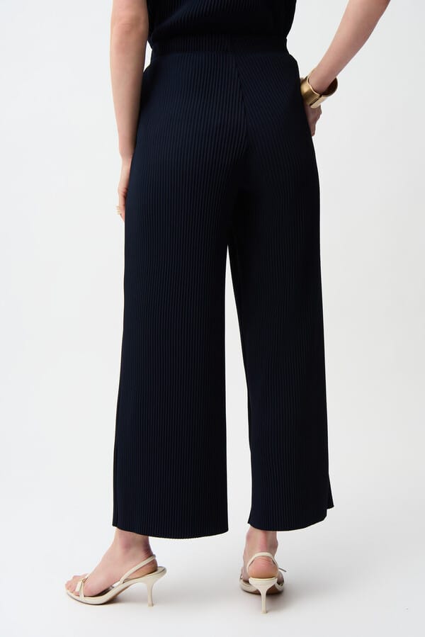 Pantalón Wide Leg Plisado Azul Marino – Joseph  Ribkoff 261100
