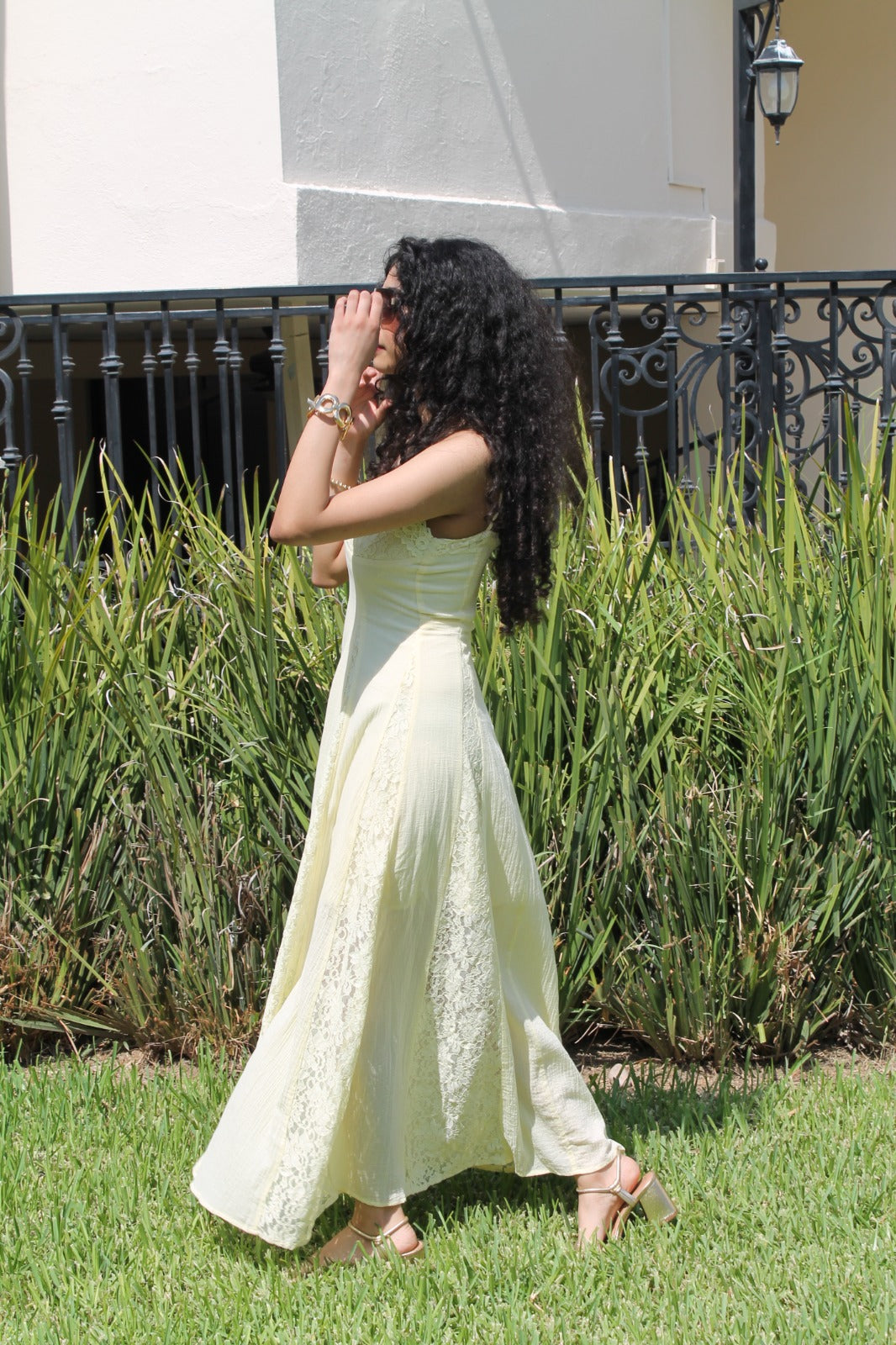 Vestido Maxi con Encaje Romántico - HD0314
