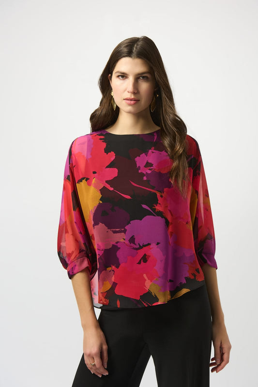 Blusa Floral Multicolor – Joseph Ribkoff 253257