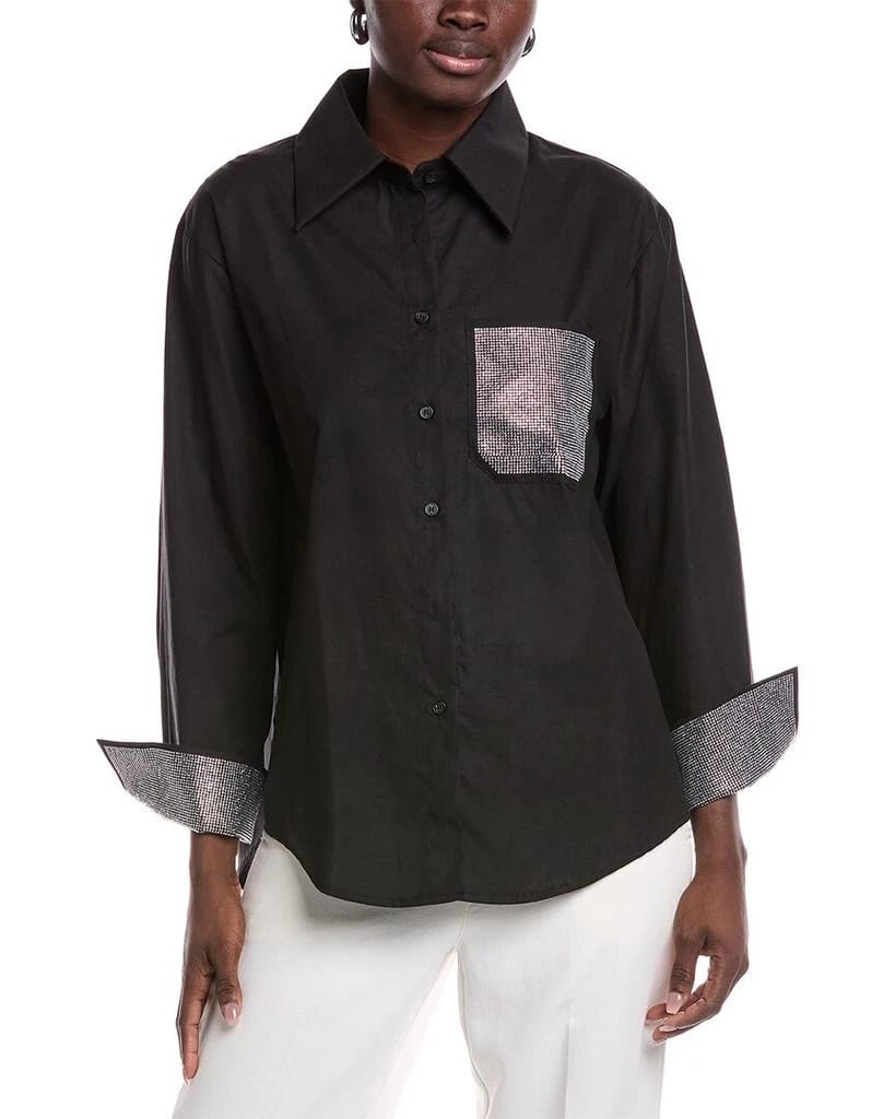 Camisa con Detalles Brillantes – Elegancia Moderna