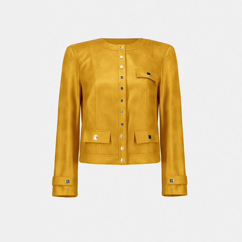 Chaqueta estilo militar en cuero vegano – Joseph Ribkoff 253935