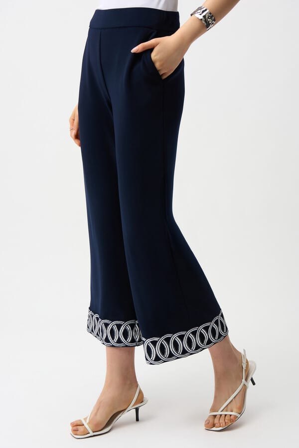 Pantalón Recto con Bordado Geométrico Joseph Ribkoff - 261246