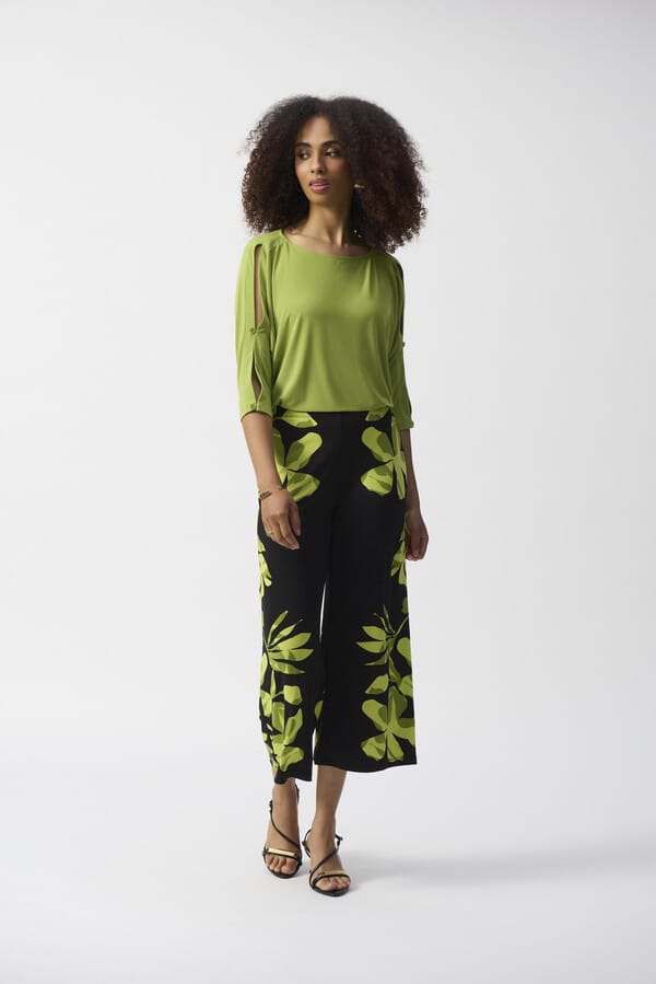 Top Cuello Barco Verde – Joseph Ribkoff 251063